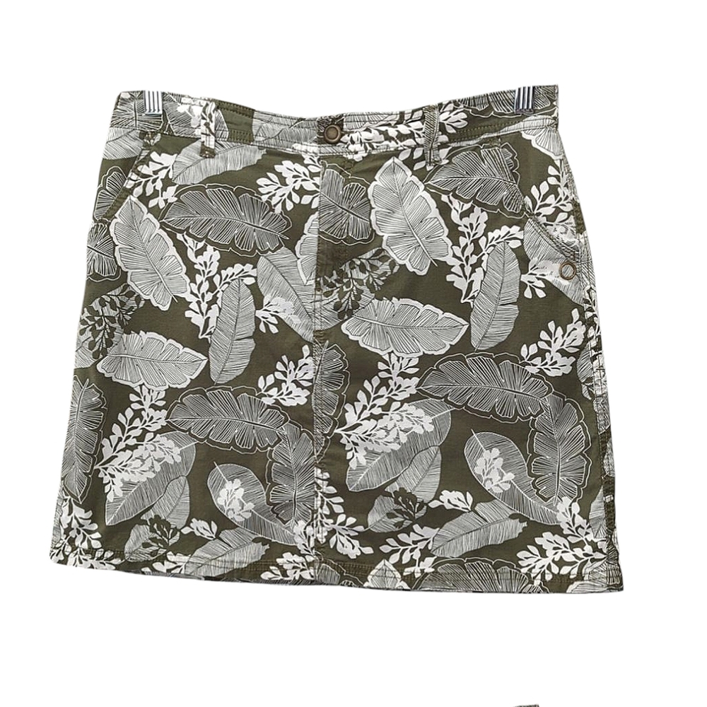 Croft&Borrow Tropical Leave print Classic fit Skort Size 10
